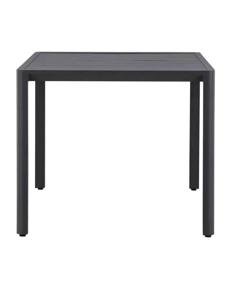 Giardini Gartentisch aus Aluminium mit gerippter Tischplatte in 150 × 85 cm, Schwarz, Ansicht 3