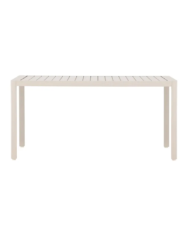 Giardini Gartentisch aus Aluminium mit gerippter Tischplatte, Schwarz