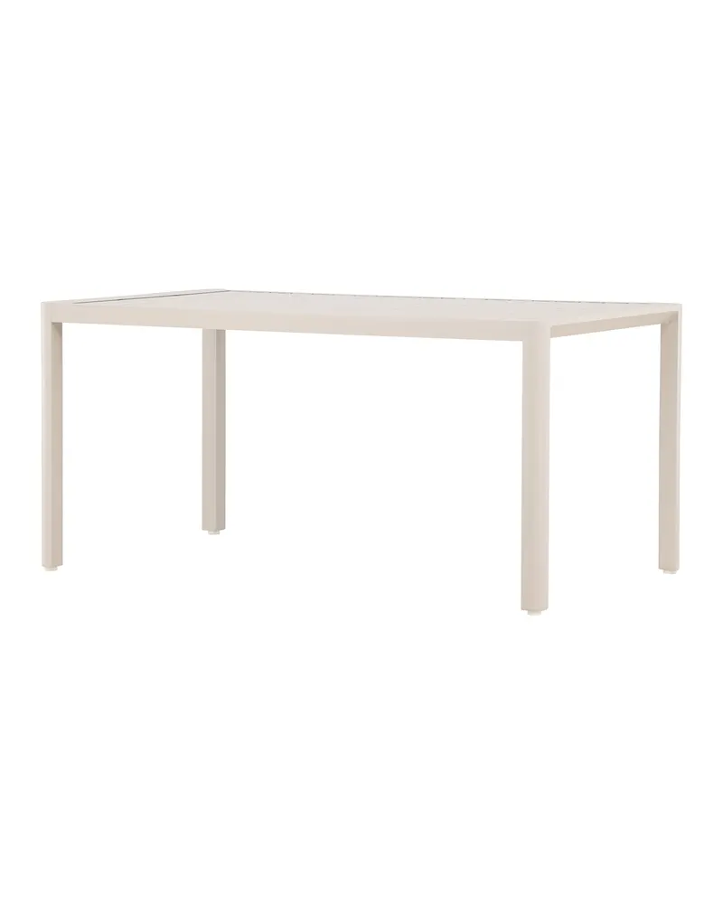 Giardini Gartentisch aus Aluminium mit gerippter Tischplatte in 150 × 85 cm, Beige, Ansicht 8