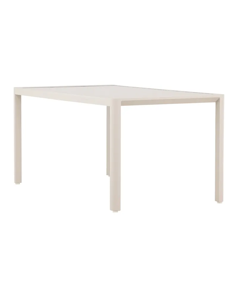 Giardini Gartentisch aus Aluminium mit gerippter Tischplatte in 150 × 85 cm, Beige, Ansicht 9