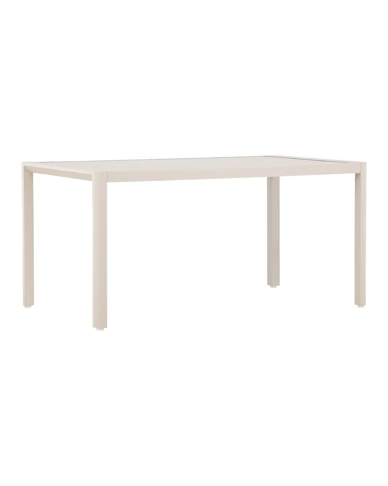 Giardini Gartentisch aus Aluminium mit gerippter Tischplatte in 150 × 85 cm, Beige, Ansicht 12
