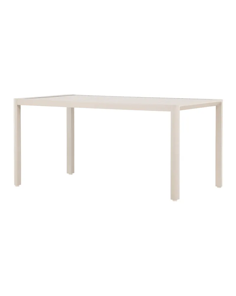 Giardini Gartentisch aus Aluminium mit gerippter Tischplatte in 150 × 85 cm, Beige, Ansicht 4