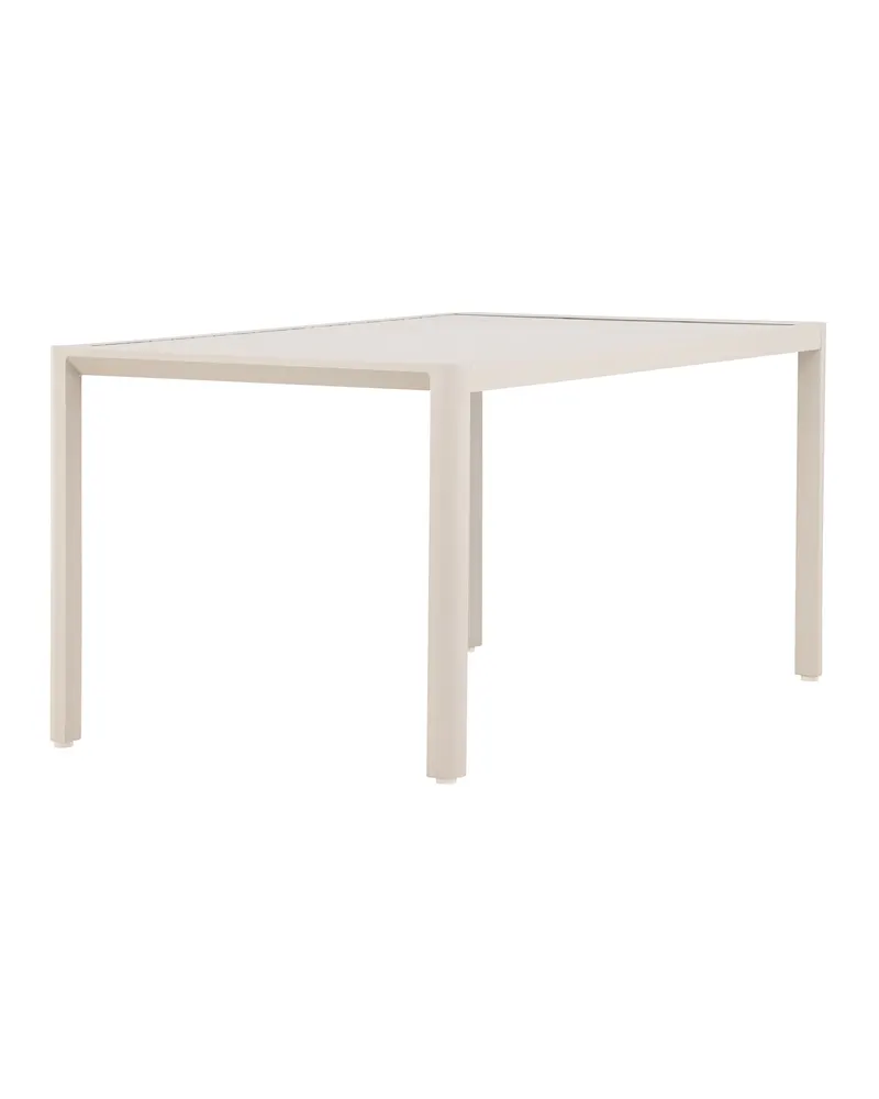 Giardini Gartentisch aus Aluminium mit gerippter Tischplatte in 150 × 85 cm, Beige, Ansicht 5