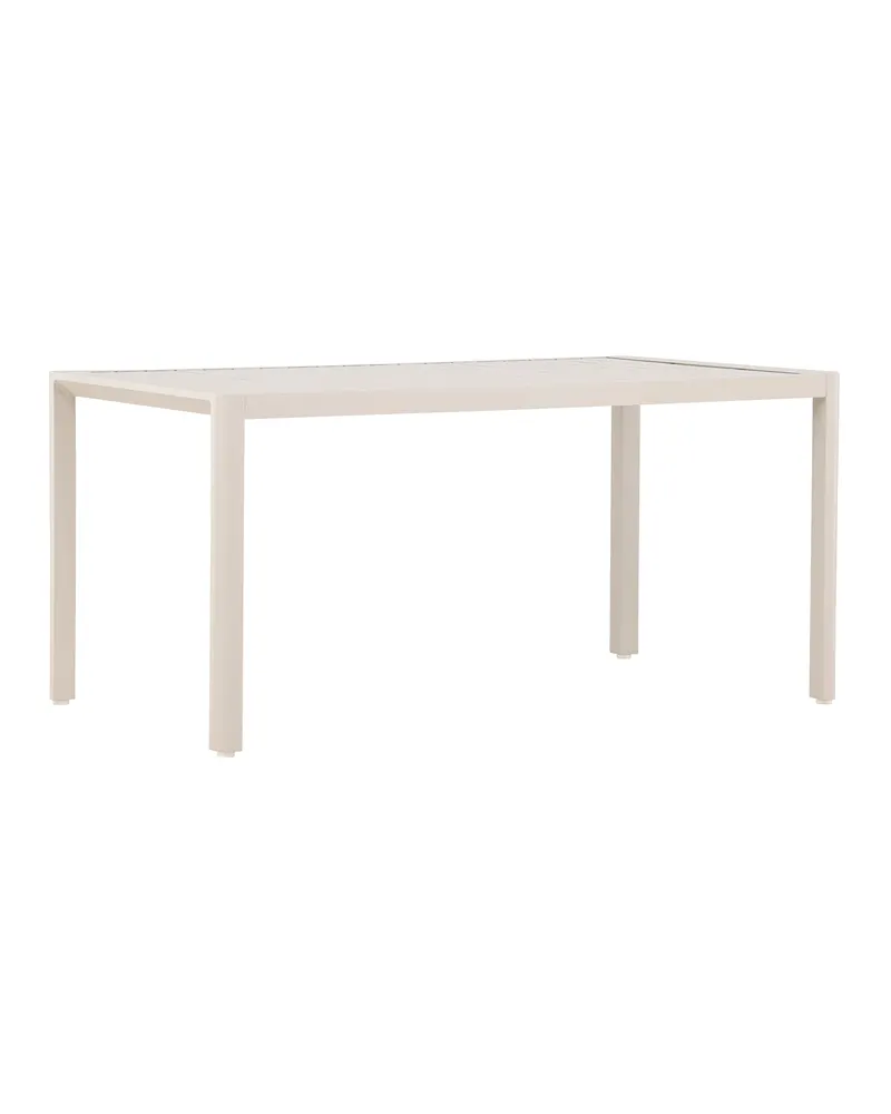 Giardini Gartentisch aus Aluminium mit gerippter Tischplatte in 150 × 85 cm, Beige, Ansicht 6