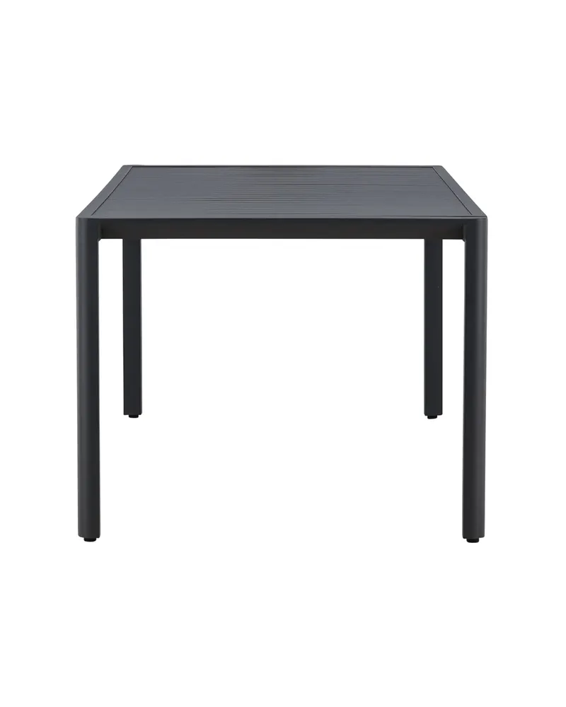 Giardini Gartentisch aus Aluminium mit gerippter Tischplatte in 200 × 90 cm, Schwarz, Ansicht 10