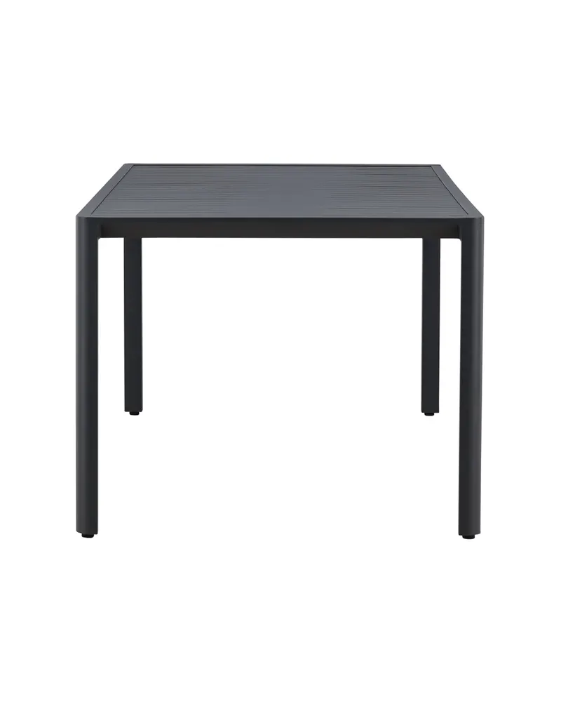 Giardini Gartentisch aus Aluminium mit gerippter Tischplatte in 200 × 90 cm, Schwarz, Ansicht 3