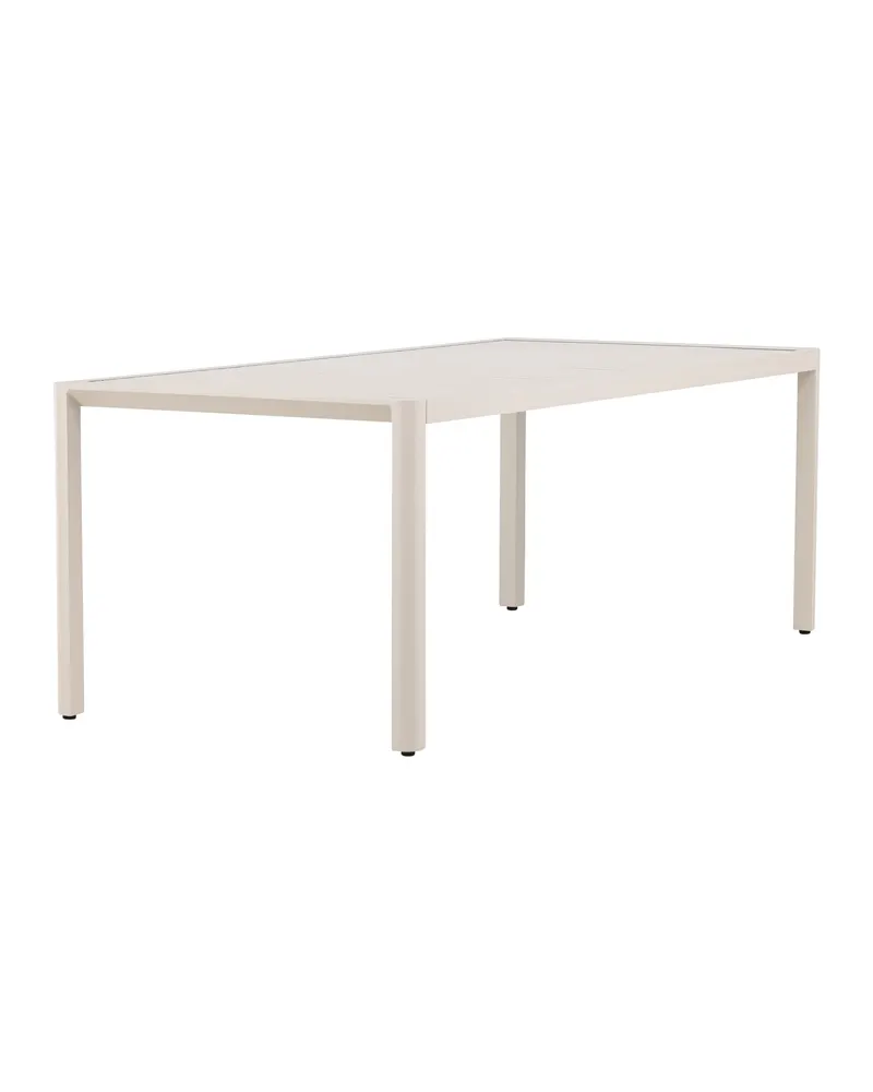 Giardini Gartentisch aus Aluminium mit gerippter Tischplatte in 200 × 90 cm, Beige, Ansicht 11