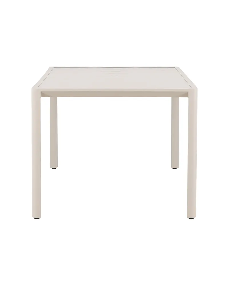 Giardini Gartentisch aus Aluminium mit gerippter Tischplatte in 200 × 90 cm, Beige, Ansicht 3