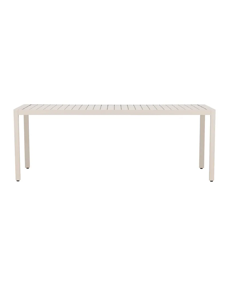 Giardini Gartentisch aus Aluminium mit gerippter Tischplatte in 200 × 90 cm, Beige, Ansicht 7
