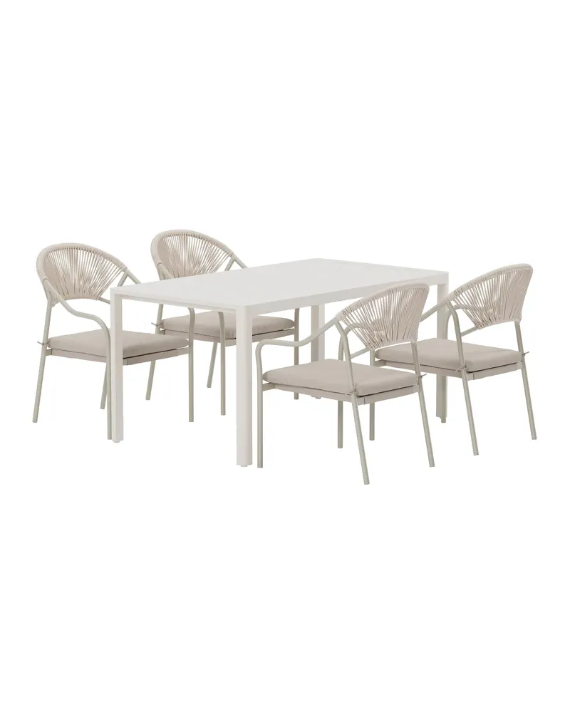 Giardini & Paros Gartenmöbel-Set mit 4 Stühlen, Ansicht 2