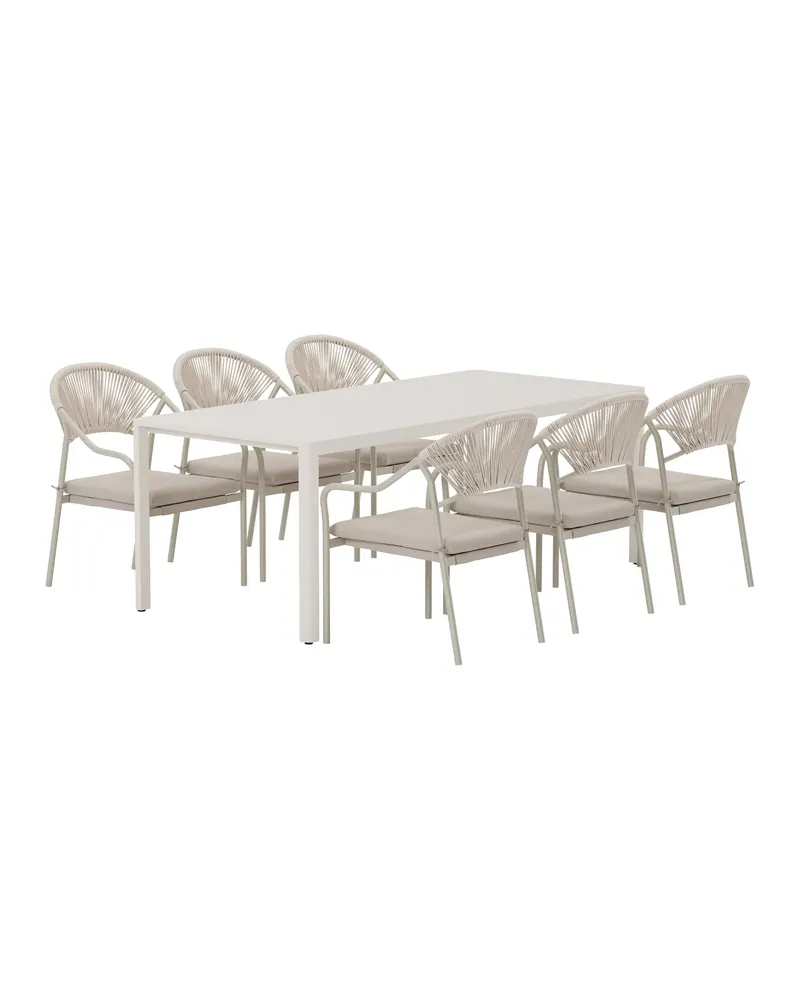 Giardini & Paros Gartenmöbel-Set mit 6 Stühlen, Ansicht 2