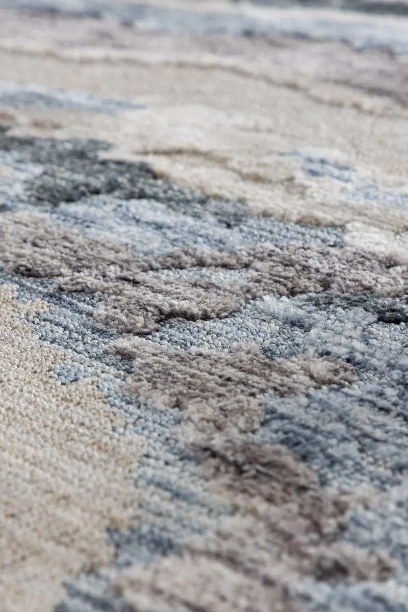Gigi Teppich mit geschwungenem Muster in 300 × 290 cm, im Wohnraum, Ansicht 4