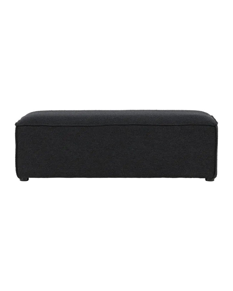 Gillholmen rechteckiger Polsterhocker in 60 × 37 × 112 cm, Schwarz, Polyester-Bouclé, Ansicht 9