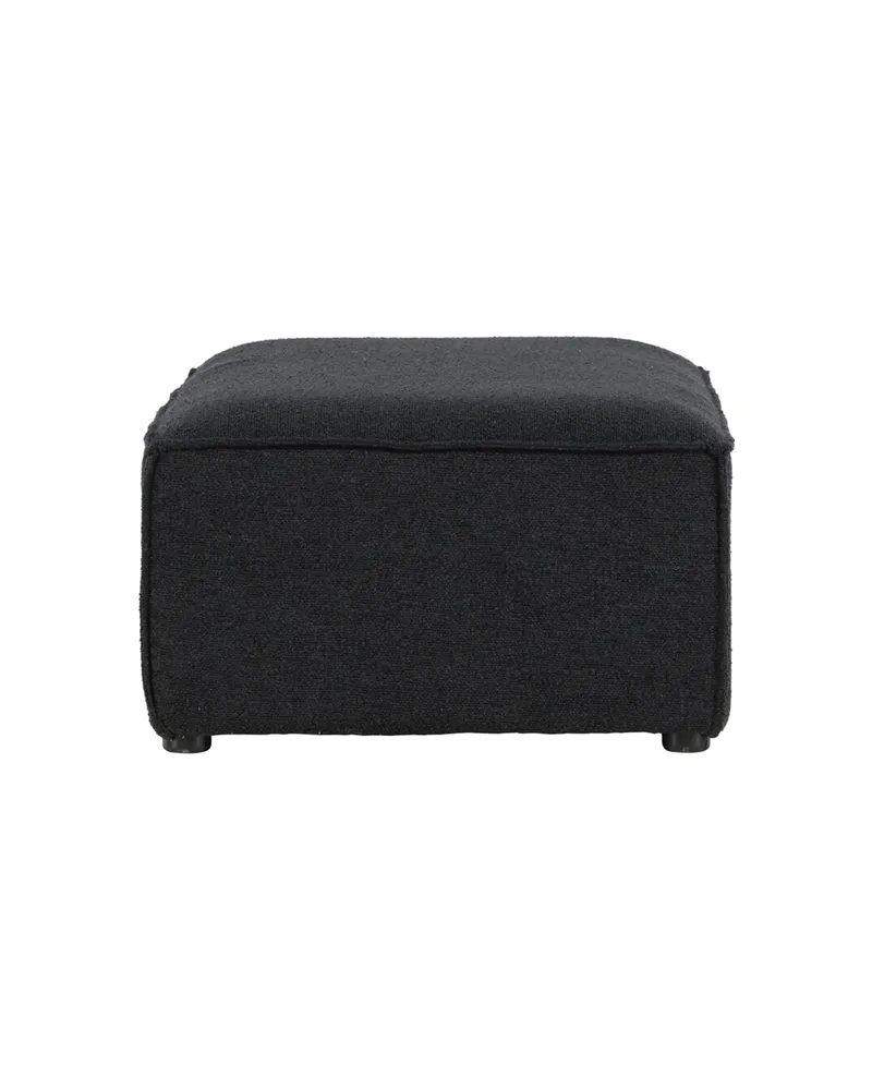 Gillholmen rechteckiger Polsterhocker in 60 × 37 × 112 cm, Schwarz, Polyester-Bouclé, Ansicht 4