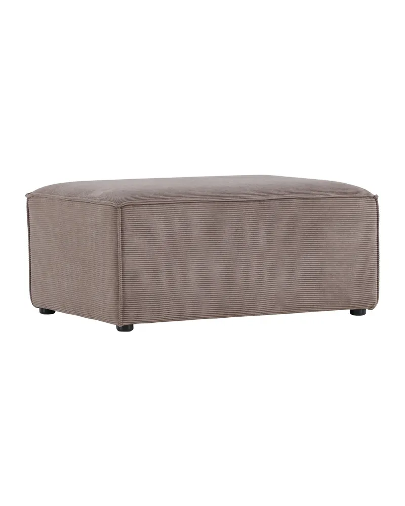 Gillholmen rechteckiger Polsterhocker in 60 × 41 × 92 cm, Braun, Gestell Schwarz, Polyester-Cord, Ansicht 8