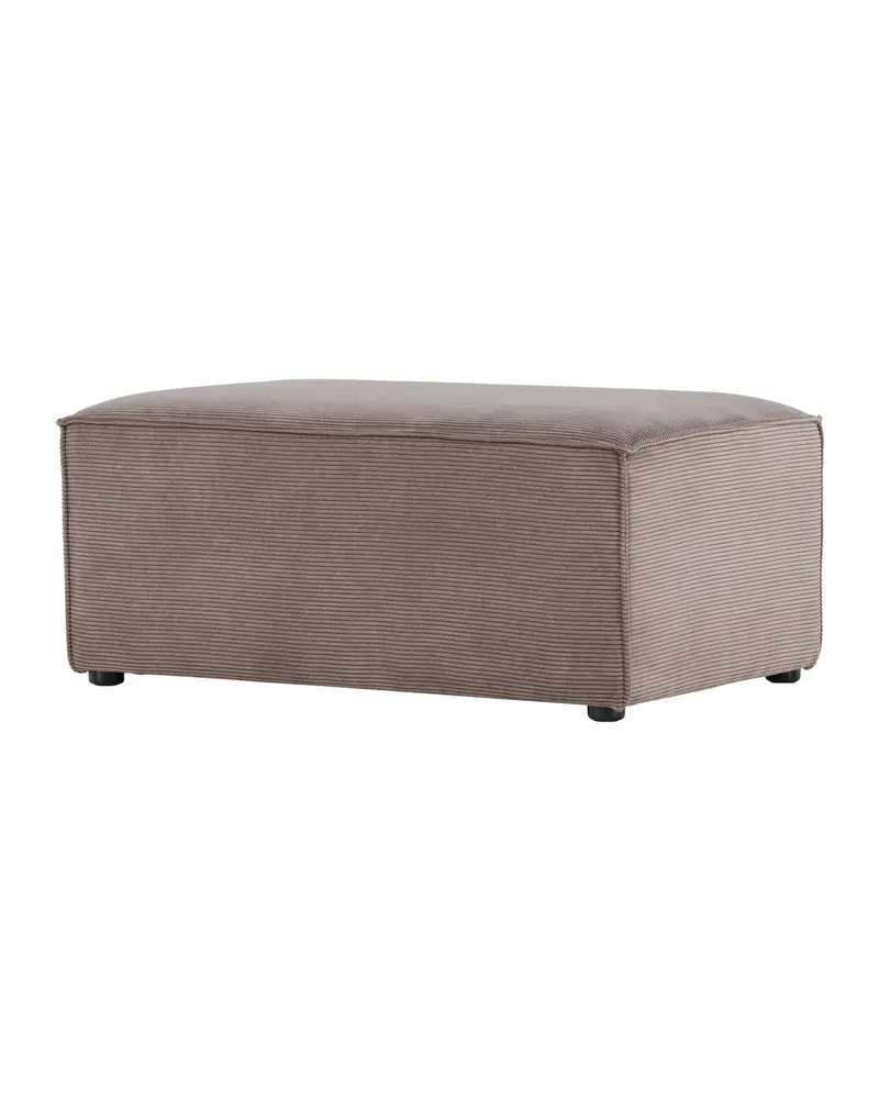 Gillholmen rechteckiger Polsterhocker in 60 × 41 × 92 cm, Braun, Gestell Schwarz, Polyester-Cord, Ansicht 10