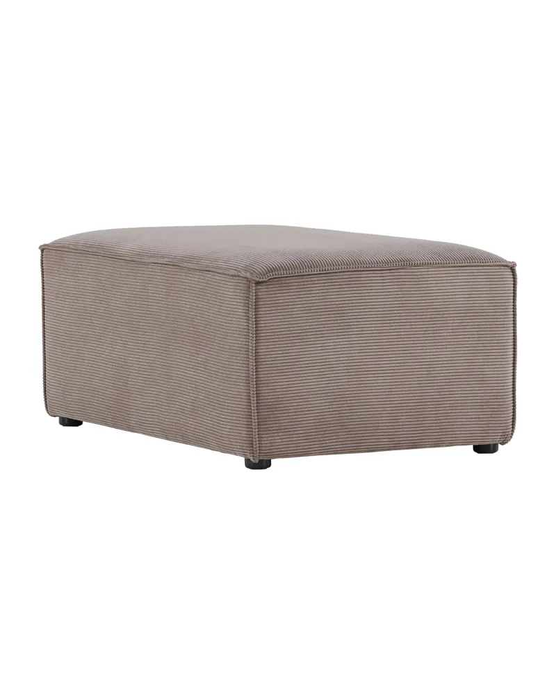 Gillholmen rechteckiger Polsterhocker in 60 × 41 × 92 cm, Braun, Gestell Schwarz, Polyester-Cord, Ansicht 11