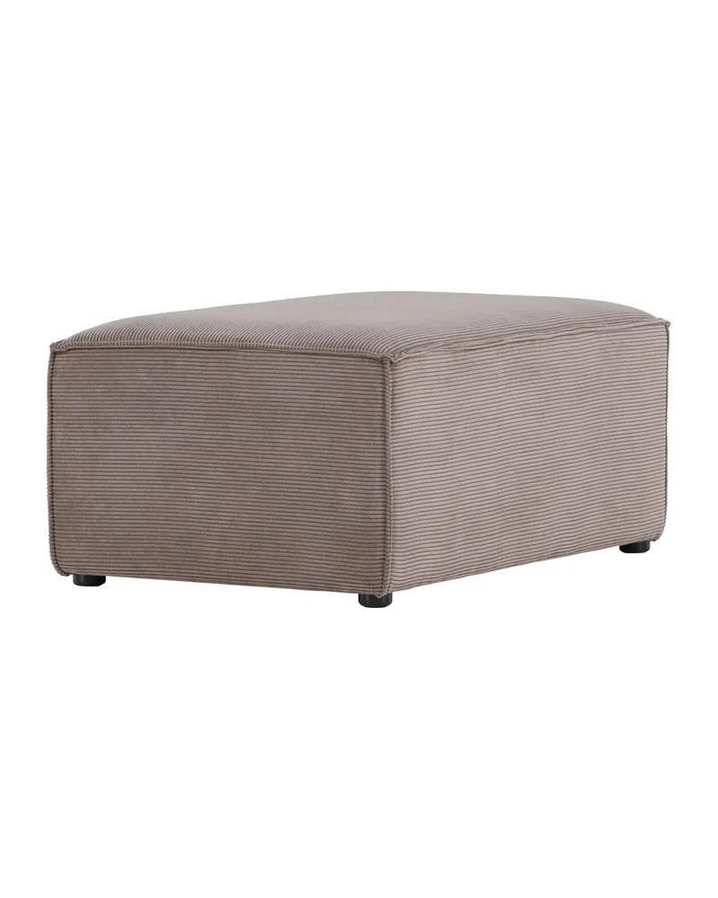 Gillholmen rechteckiger Polsterhocker in 60 × 41 × 92 cm, Braun, Gestell Schwarz, Polyester-Cord, Ansicht 12