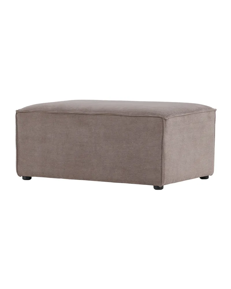 Gillholmen rechteckiger Polsterhocker in 60 × 41 × 92 cm, Braun, Gestell Schwarz, Polyester-Cord, Ansicht 5