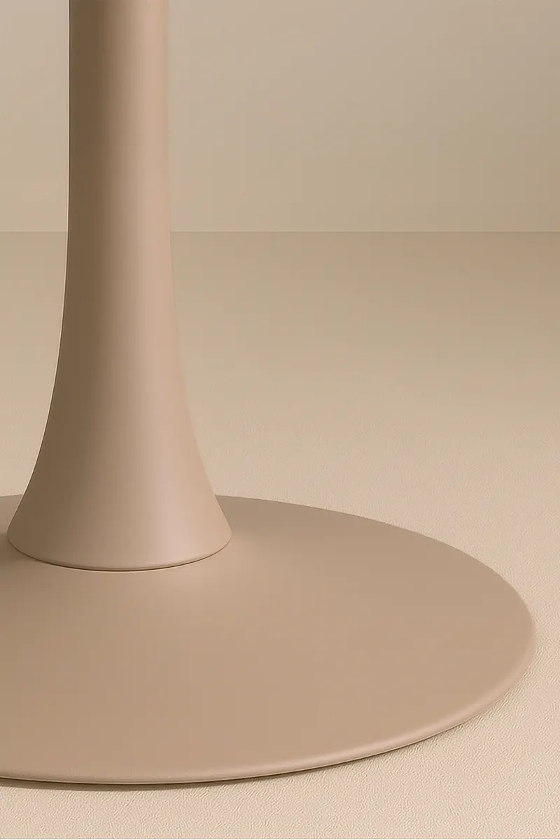 Glade runder Esstisch Ø 100 cm in Beige, im Wohnraum, Ansicht 3