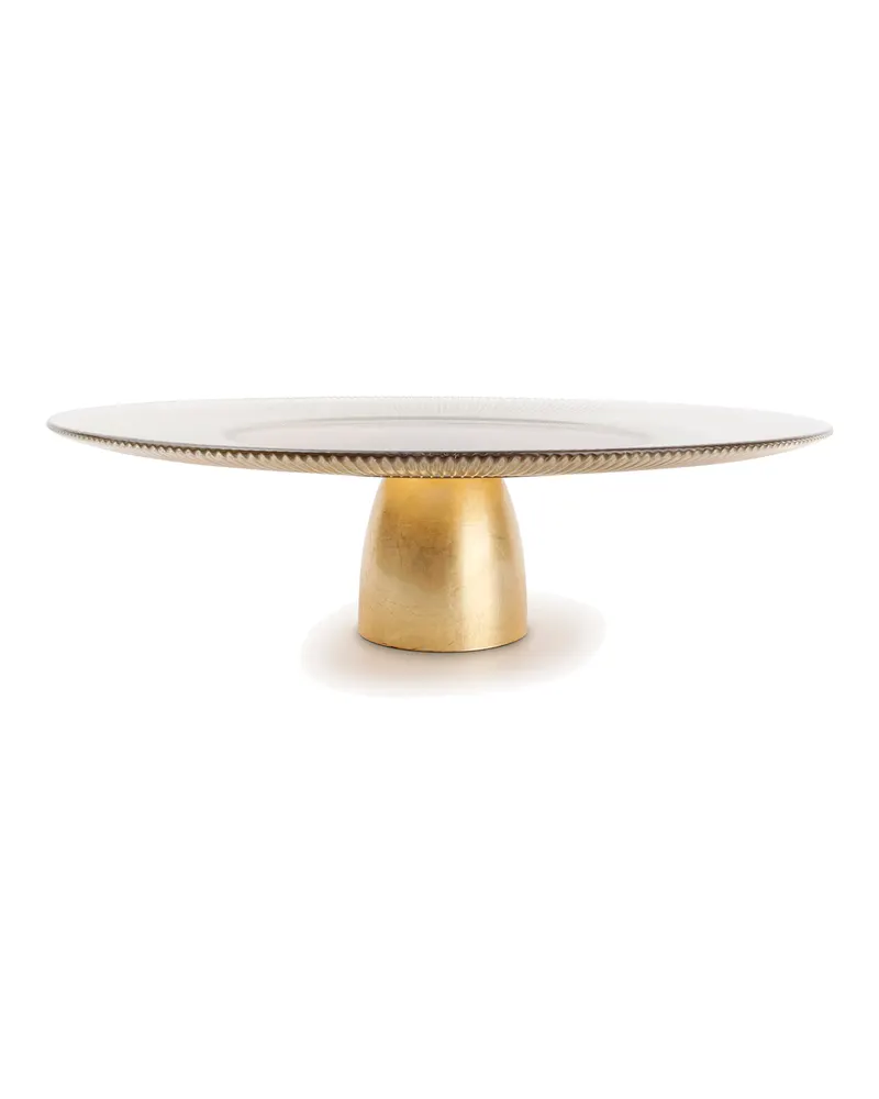 Glint Etagere mit Gold, aus Porzellan oder Glas, Gold
