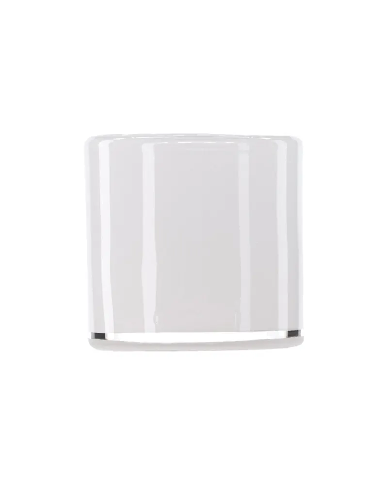 Glora zylindrisches Windlicht aus Glas in Ø 8 cm, Weiß, Ansicht 9