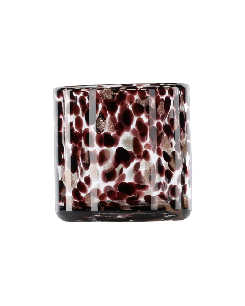 Glora zylindrisches Windlicht aus Glas in Ø 8 cm, Schwarz, Ansicht 8