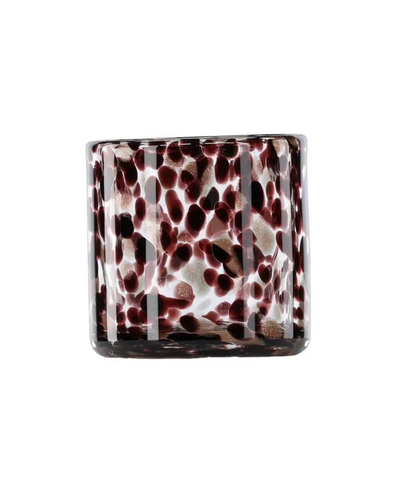 Glora zylindrisches Windlicht aus Glas in Ø 8 cm, Schwarz, Ansicht 9
