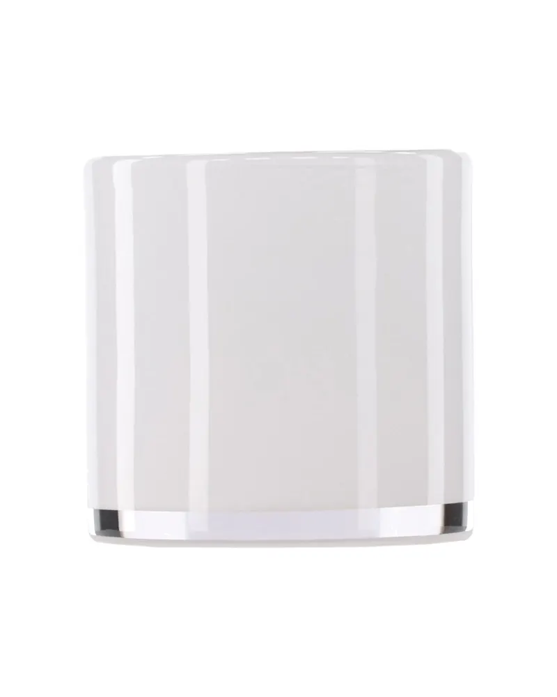 Glora zylindrisches Windlicht aus Glas in Ø 10 cm, Weiß, Ansicht 8