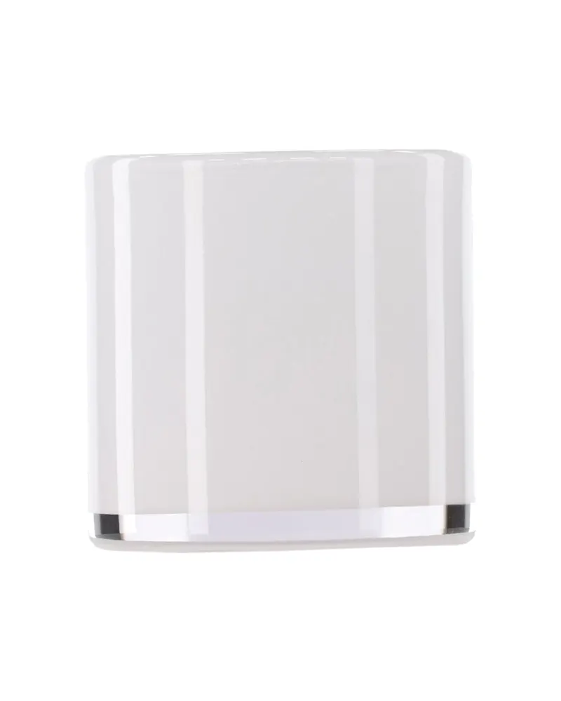 Glora zylindrisches Windlicht aus Glas in Ø 10 cm, Weiß, Ansicht 10