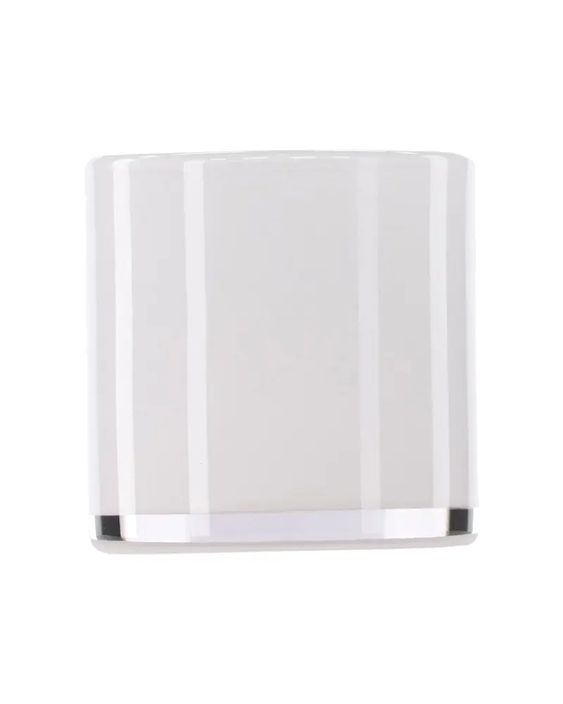 Glora zylindrisches Windlicht aus Glas in Ø 10 cm, Weiß, Ansicht 11