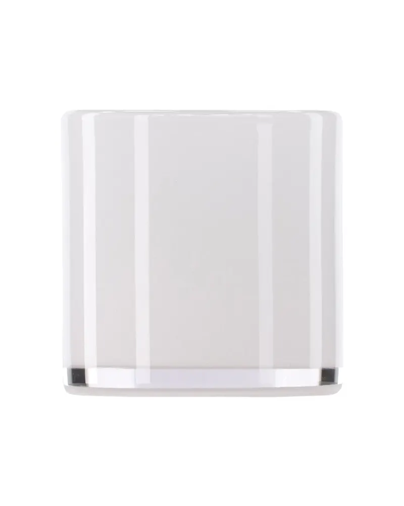 Glora zylindrisches Windlicht aus Glas in Ø 10 cm, Weiß, Ansicht 12