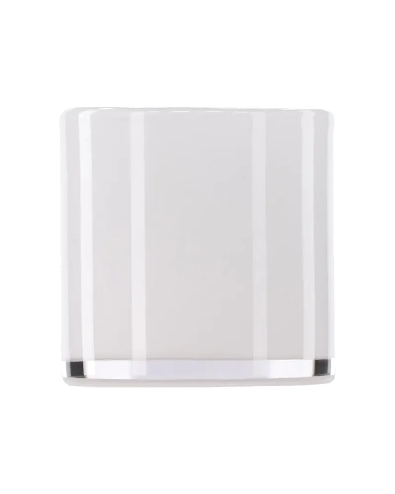 Glora zylindrisches Windlicht aus Glas in Ø 10 cm, Weiß, Ansicht 2