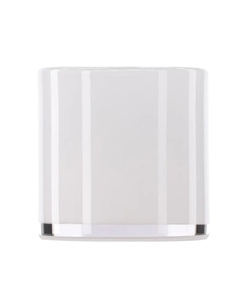 Glora zylindrisches Windlicht aus Glas in Ø 10 cm, Weiß, Ansicht 3