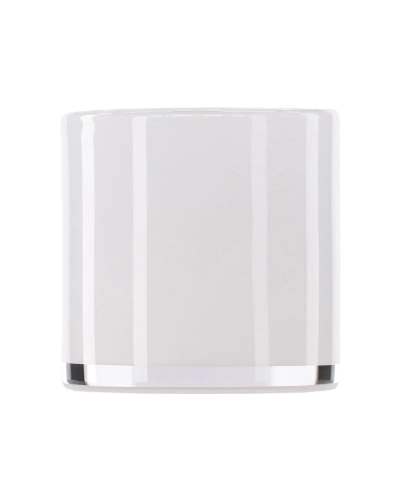 Glora zylindrisches Windlicht aus Glas in Ø 10 cm, Weiß, Ansicht 5