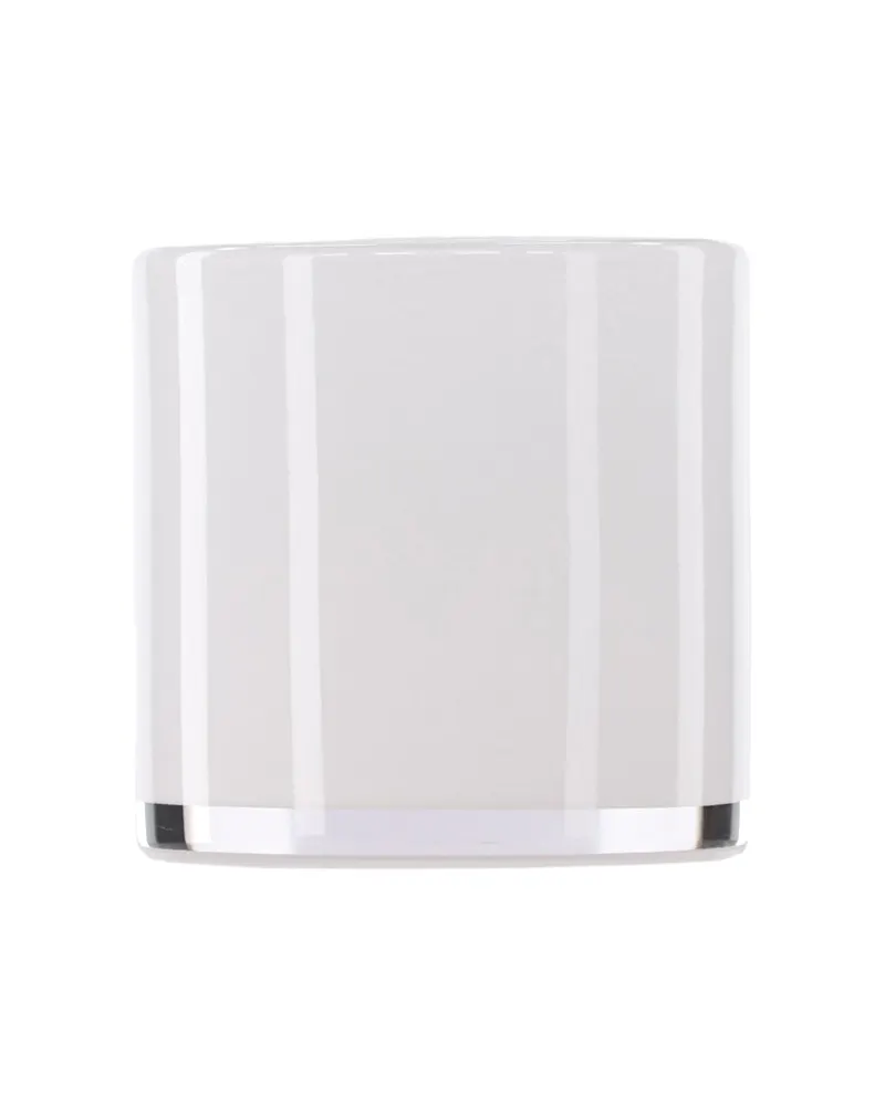 Glora zylindrisches Windlicht aus Glas in Ø 10 cm, Weiß, Ansicht 6