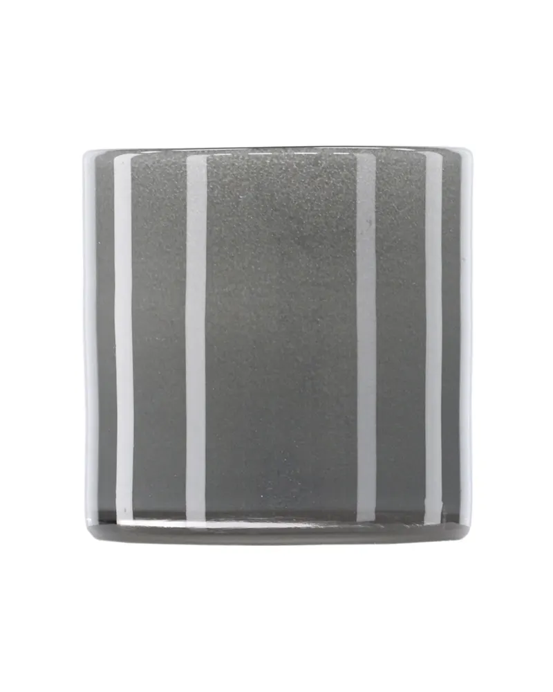 Glora zylindrisches Windlicht aus Glas in Ø 10 cm, Hellgrau, Ansicht 4