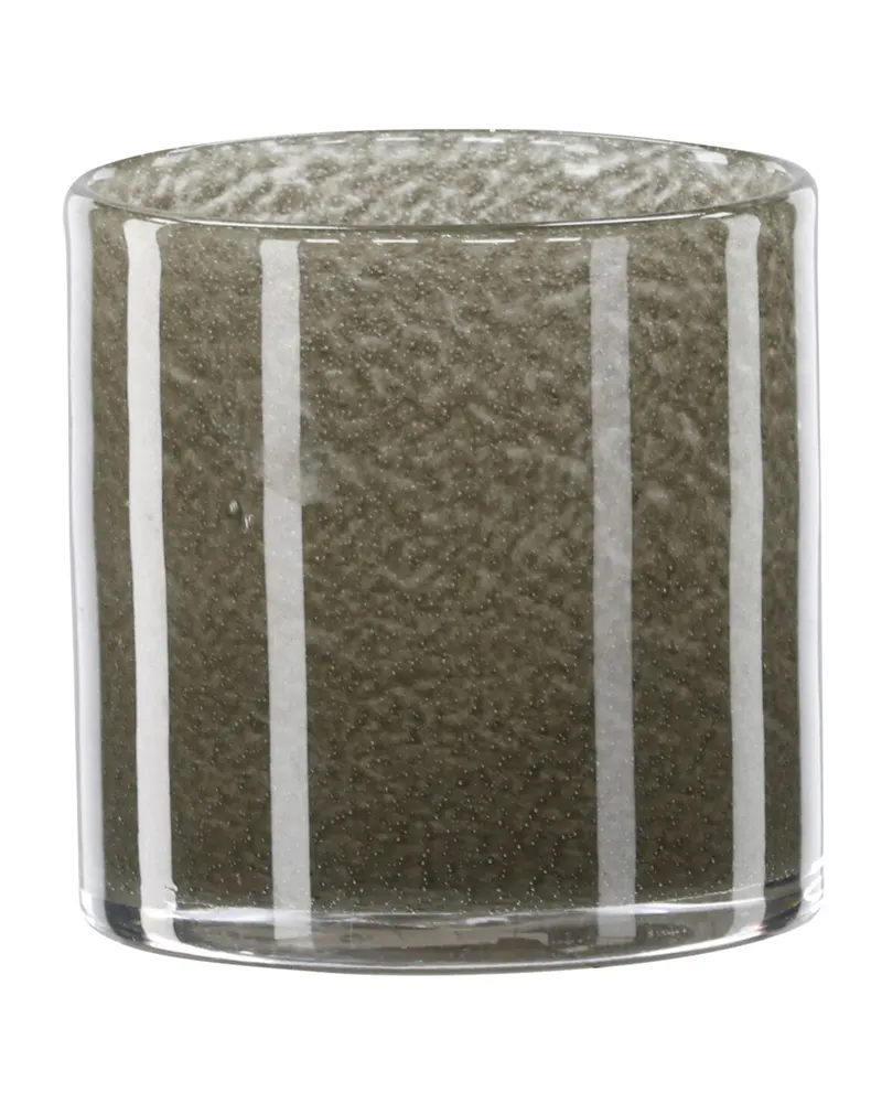 Glora zylindrisches Windlicht aus Glas in Ø 10 cm, Hellgrün, Ansicht 1