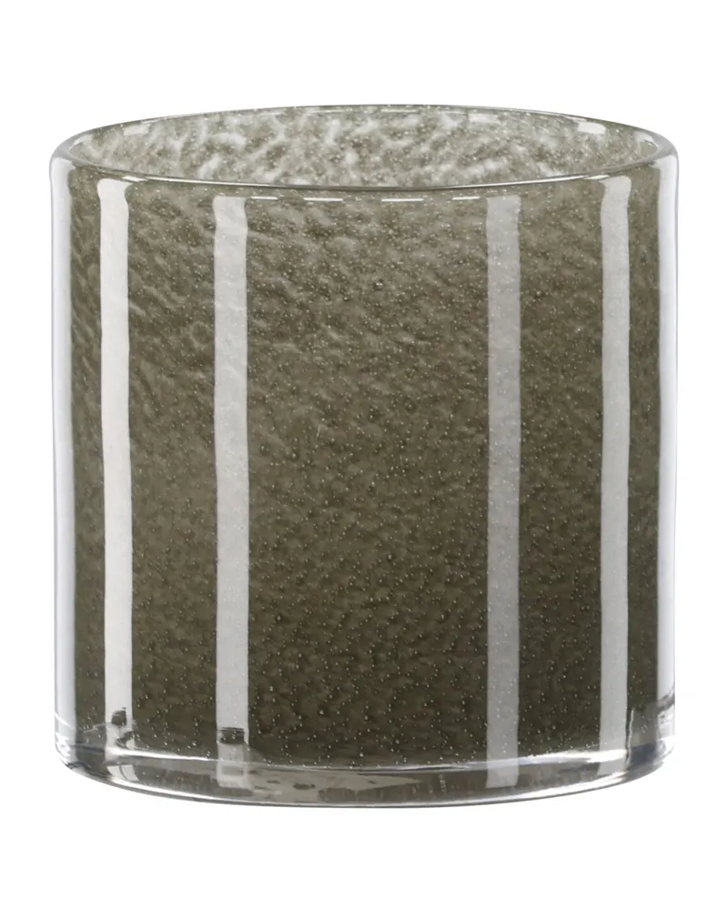 Glora zylindrisches Windlicht aus Glas in Ø 10 cm, Hellgrün, Ansicht 8