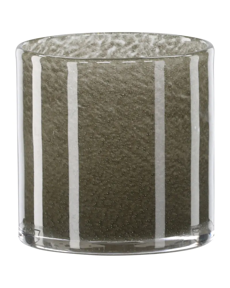 Glora zylindrisches Windlicht aus Glas in Ø 10 cm, Hellgrün, Ansicht 9
