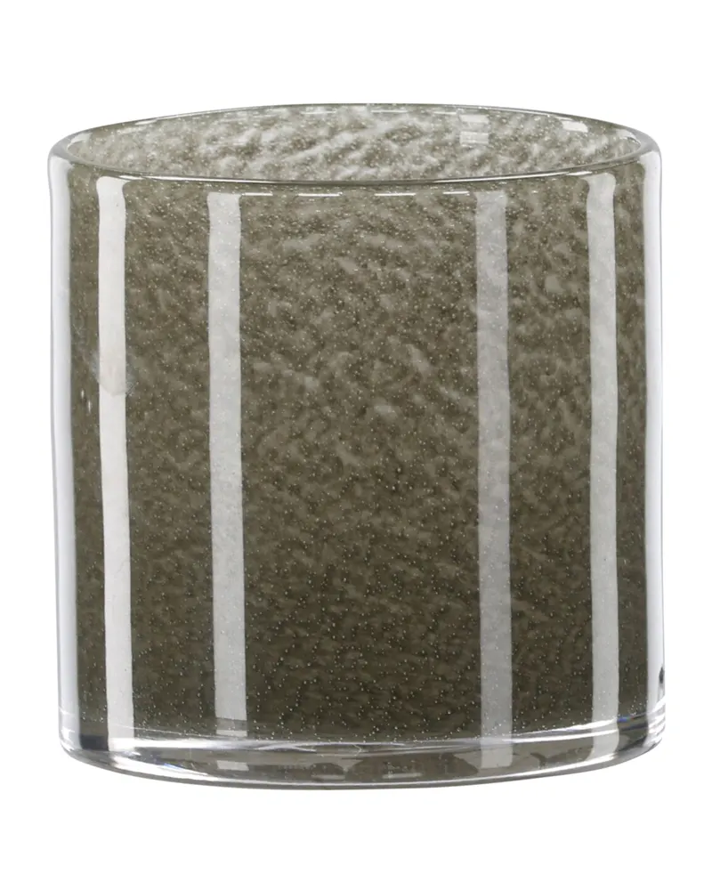 Glora zylindrisches Windlicht aus Glas in Ø 10 cm, Hellgrün, Ansicht 12