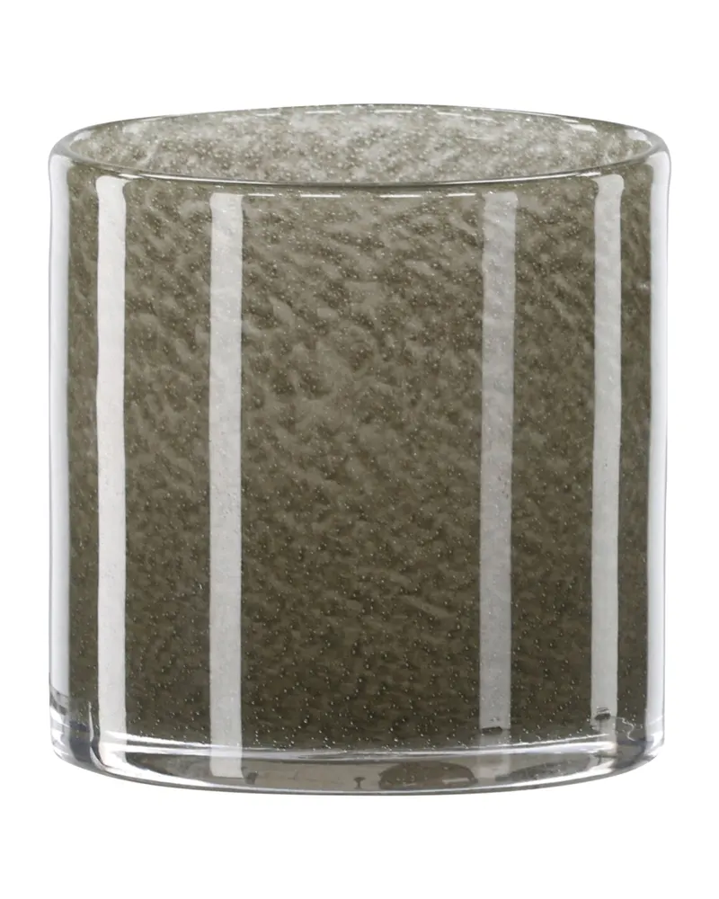 Glora zylindrisches Windlicht aus Glas in Ø 10 cm, Hellgrün, Ansicht 4