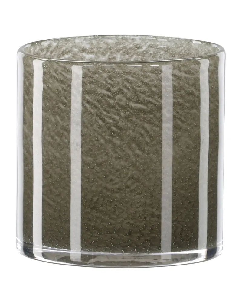 Glora zylindrisches Windlicht aus Glas in Ø 10 cm, Hellgrün, Ansicht 6