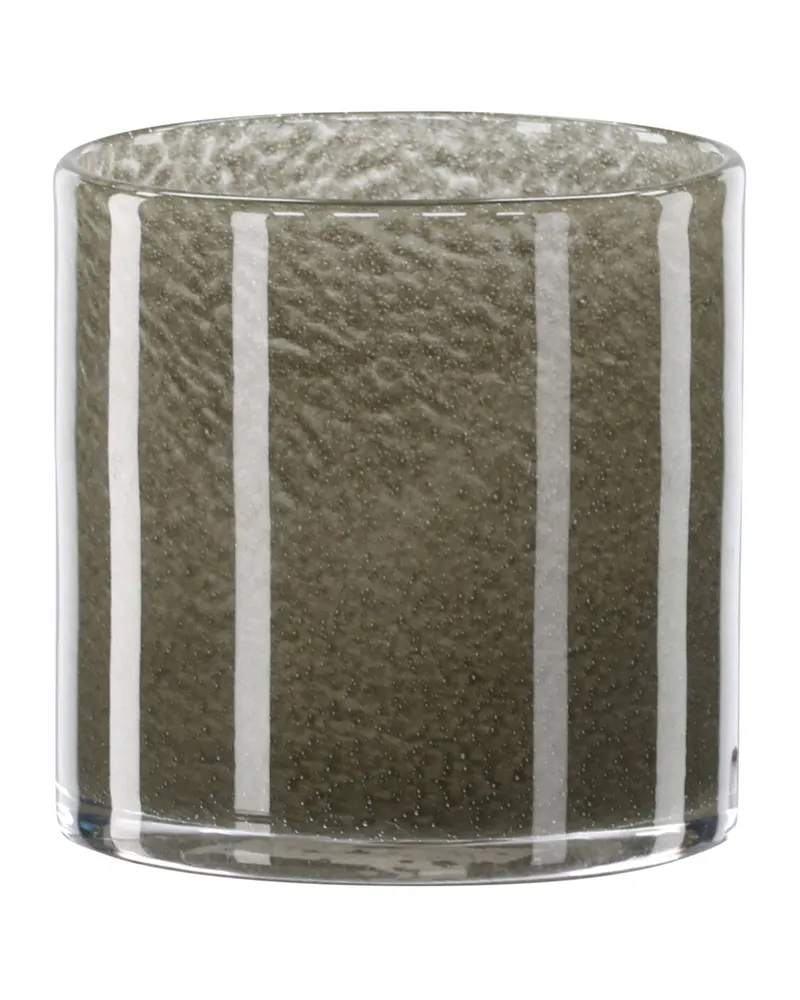 Glora zylindrisches Windlicht aus Glas in Ø 10 cm, Hellgrün, Ansicht 7