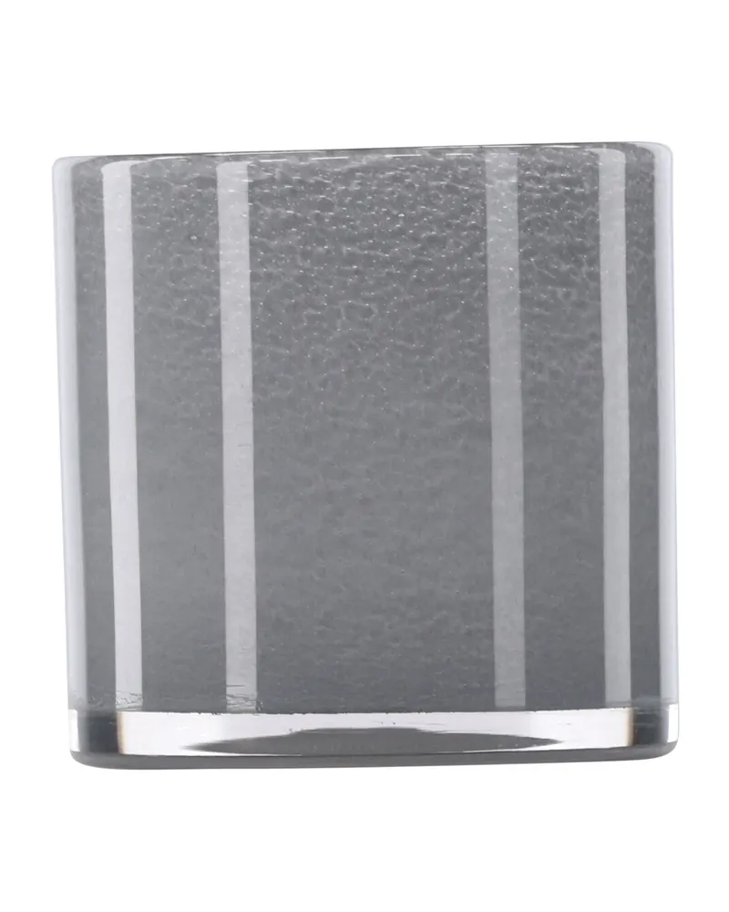 Glora zylindrisches Windlicht aus Glas in Ø 12 cm, Hellgrau, Ansicht 8
