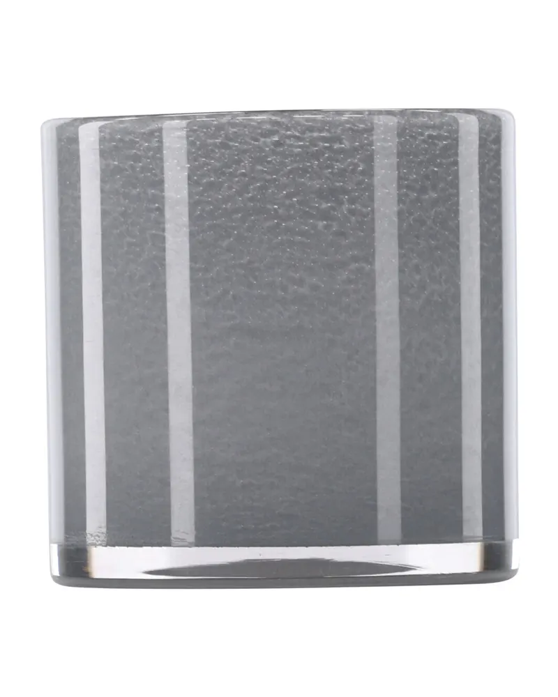Glora zylindrisches Windlicht aus Glas in Ø 12 cm, Hellgrau, Ansicht 9