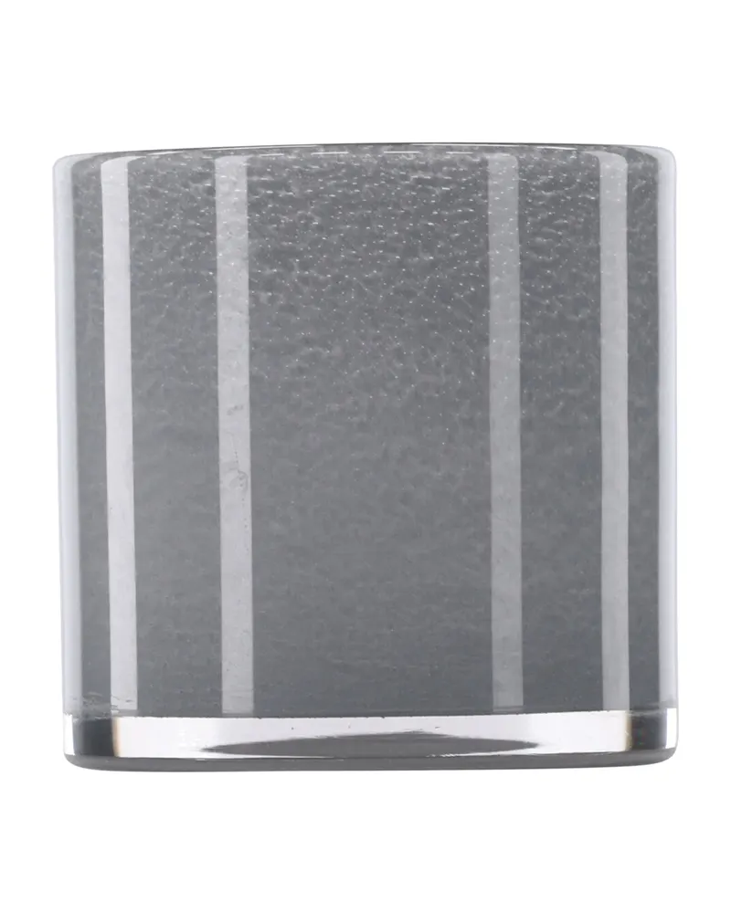 Glora zylindrisches Windlicht aus Glas in Ø 12 cm, Hellgrau, Ansicht 10