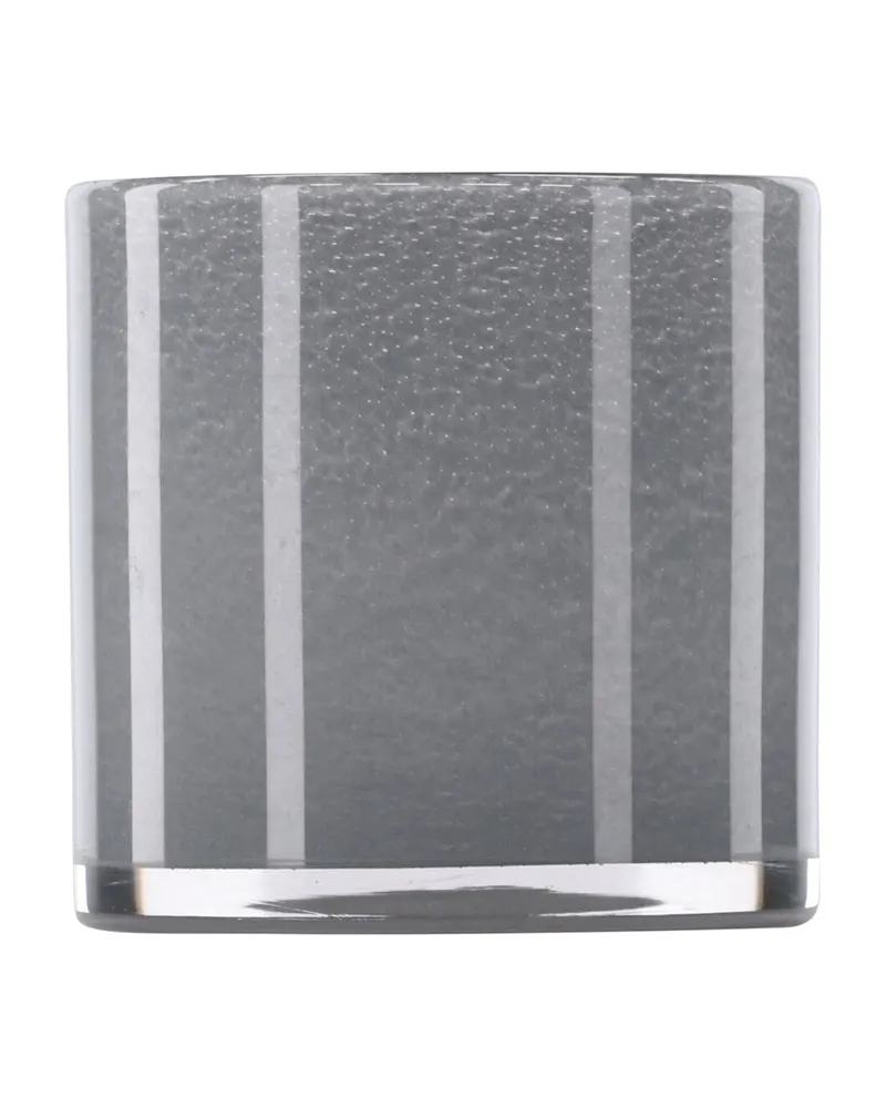 Glora zylindrisches Windlicht aus Glas in Ø 12 cm, Hellgrau, Ansicht 11