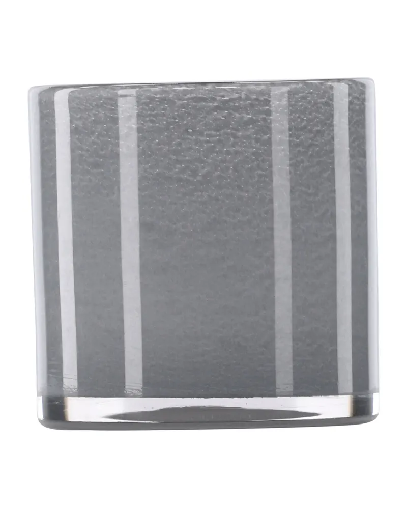 Glora zylindrisches Windlicht aus Glas in Ø 12 cm, Hellgrau, Ansicht 7