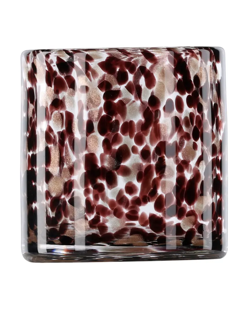Glora zylindrisches Windlicht aus Glas in Ø 12 cm, Schwarz, Ansicht 11